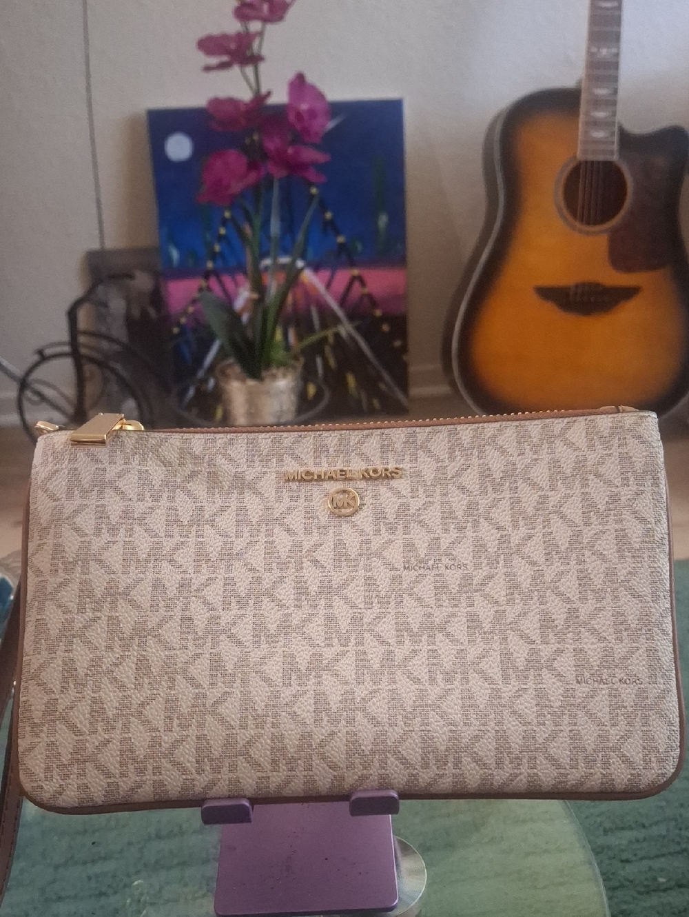 Michael Kors Wristlet-Vanilla